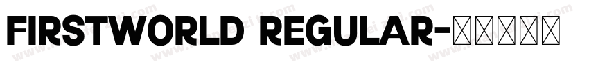 FirstWorld regular字体转换